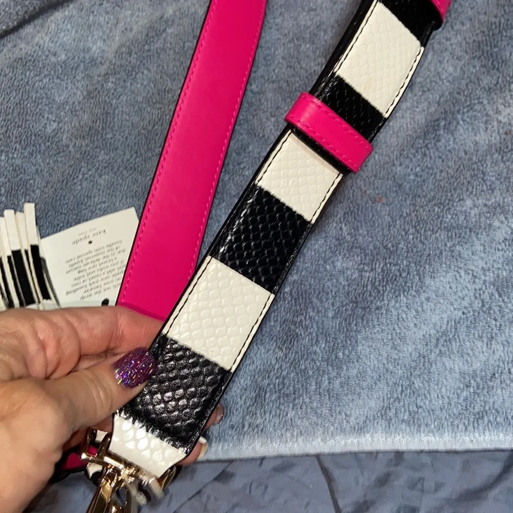 Nwt Kate spade mix it up striped strap & tassel